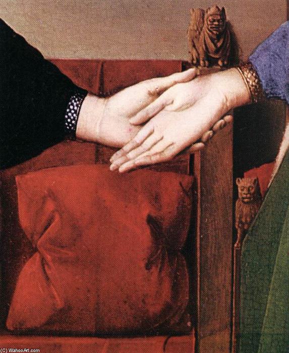 Portrait Of Giovanni Arnolfini And His Wife (detail) (26) — Jan Van Eyck