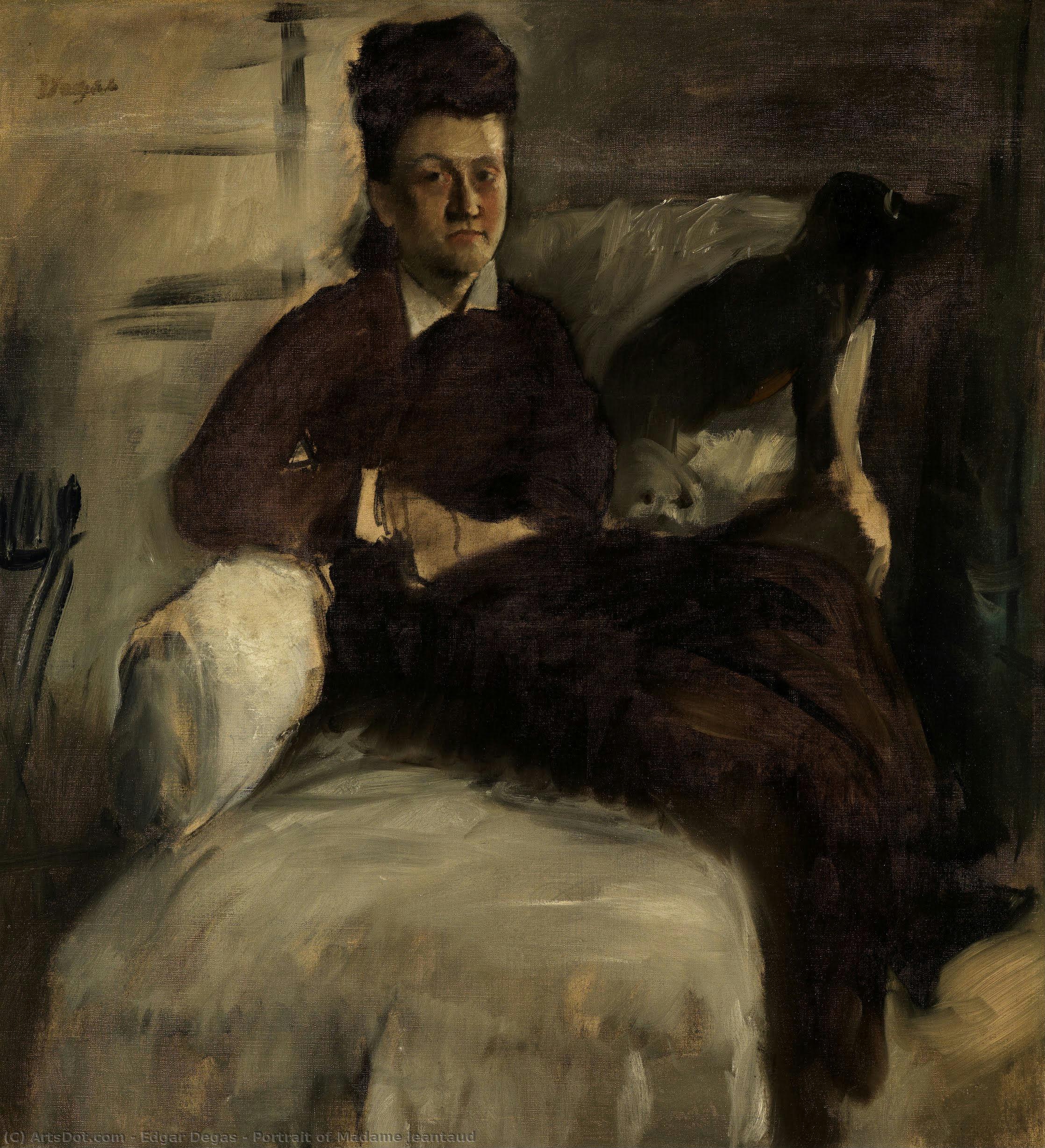 Portrait Of Madame Jeantaud — Edgar Degas