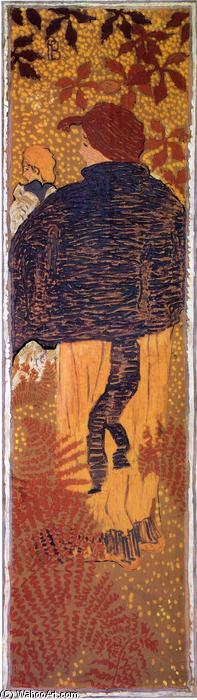 Woman In A Blue Pelerine — Pierre Bonnard