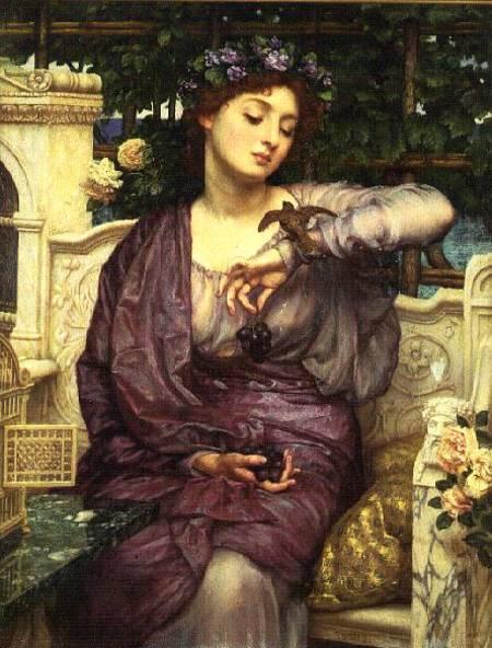 Lesbia And Her Sparrow — Sir Edward John Poynter