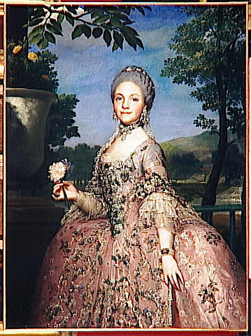 Marie Louise De Parme Dit Autrefois Marie Amelie Christine De Saxe — Anton Raphael Mengs