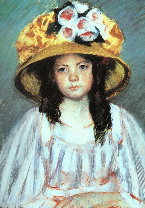 Girl In A Large Hat — Mary Stevenson Cassatt