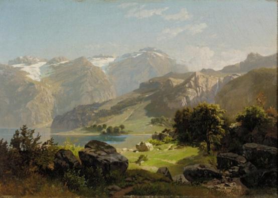 A Mountain Lake — William Trost Richards