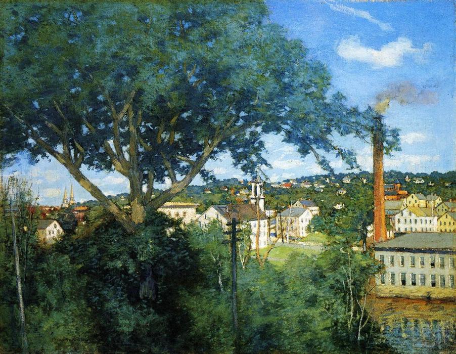 The Factory Village — Julian Alden Weir