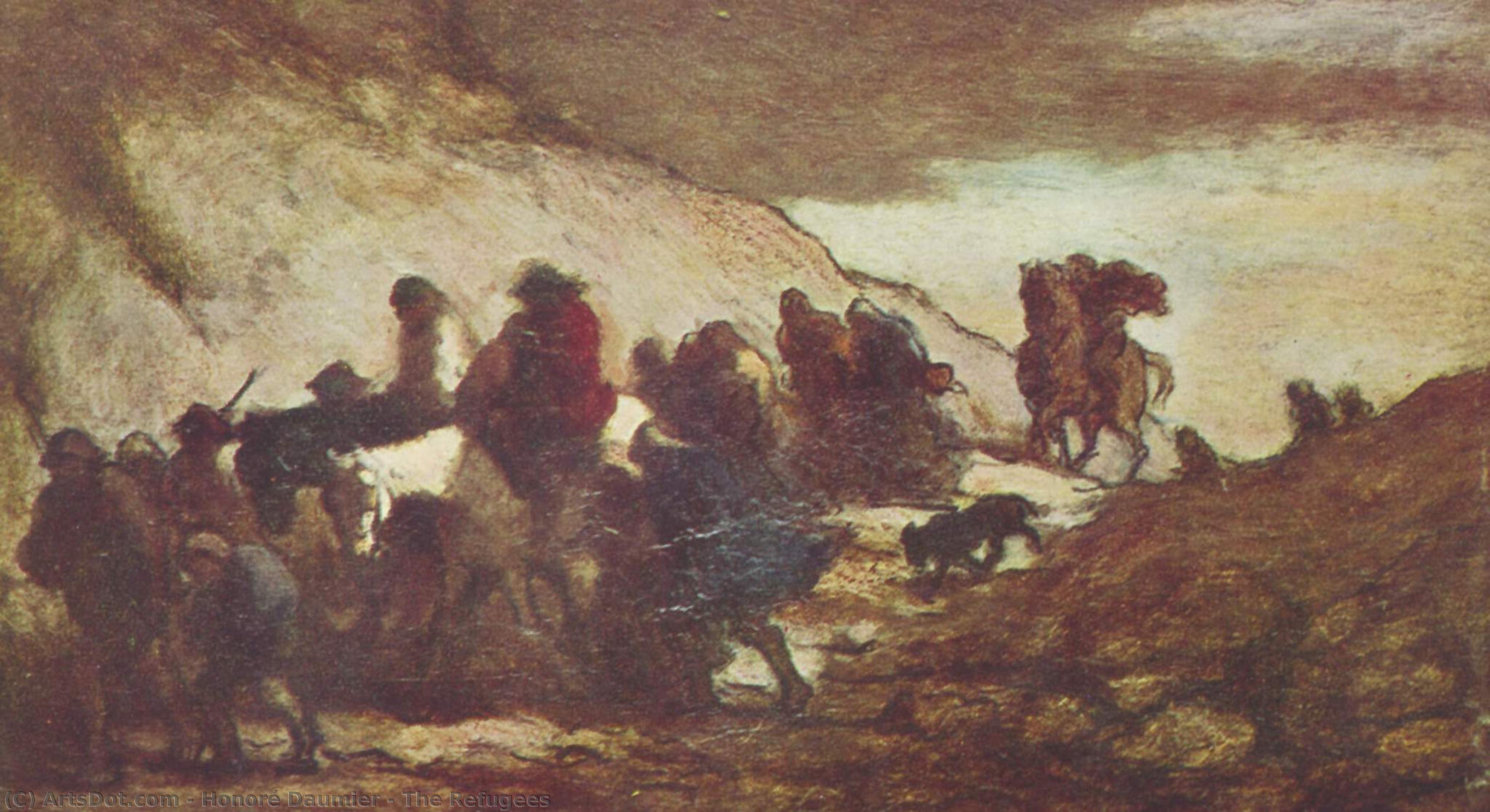 The Refugees — Honoré Daumier