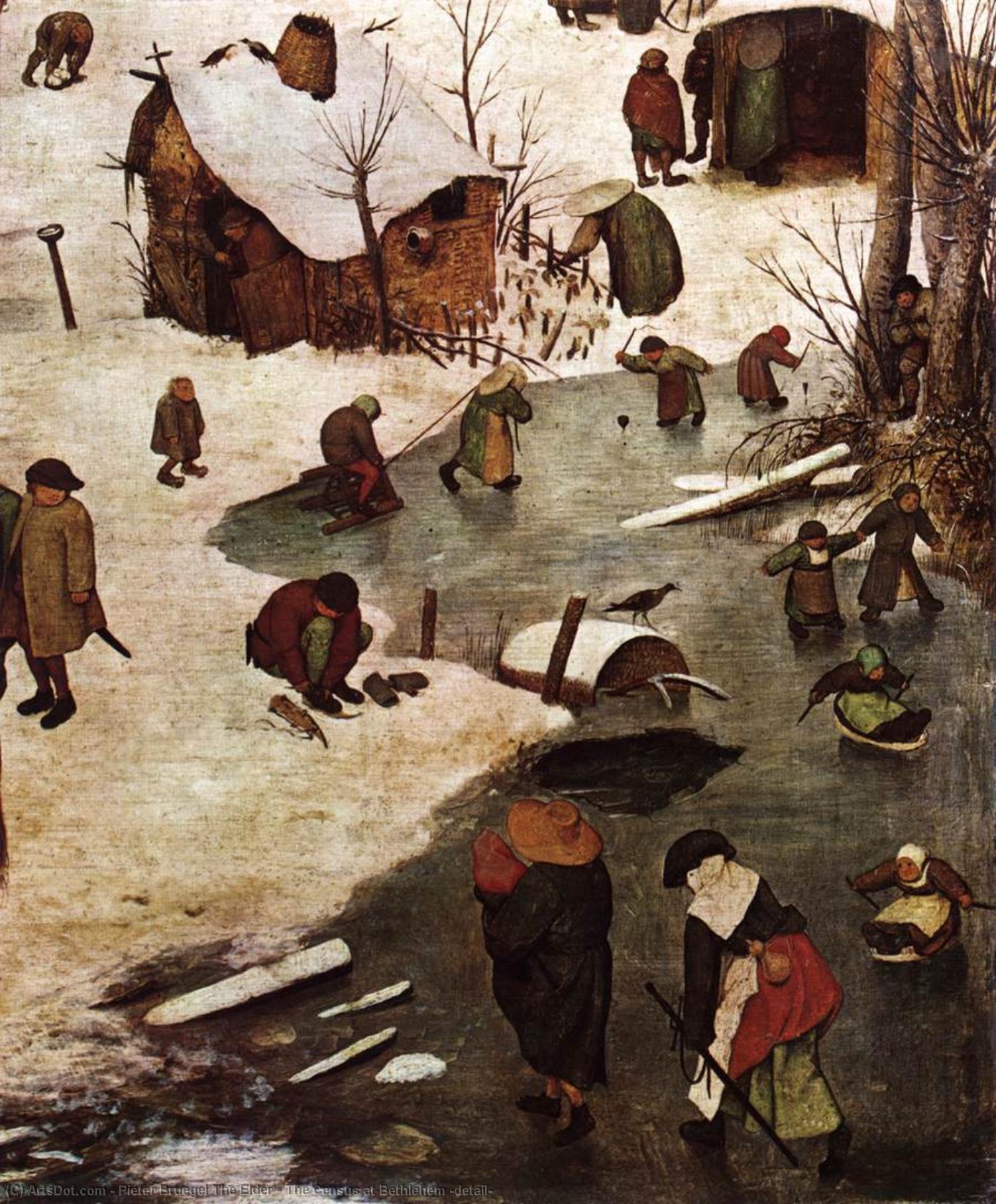 The Census At Bethlehem (detail) — Pieter Bruegel The Elder