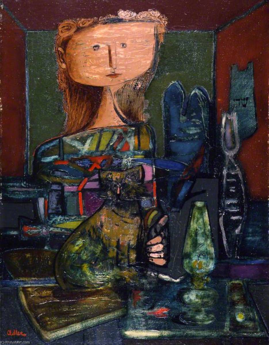 Woman With A Cat — Jankel Adler