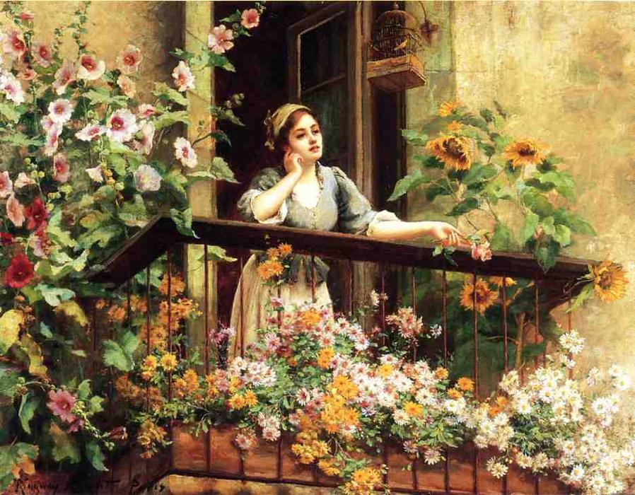 A Pensive Moment — Daniel Ridgway Knight