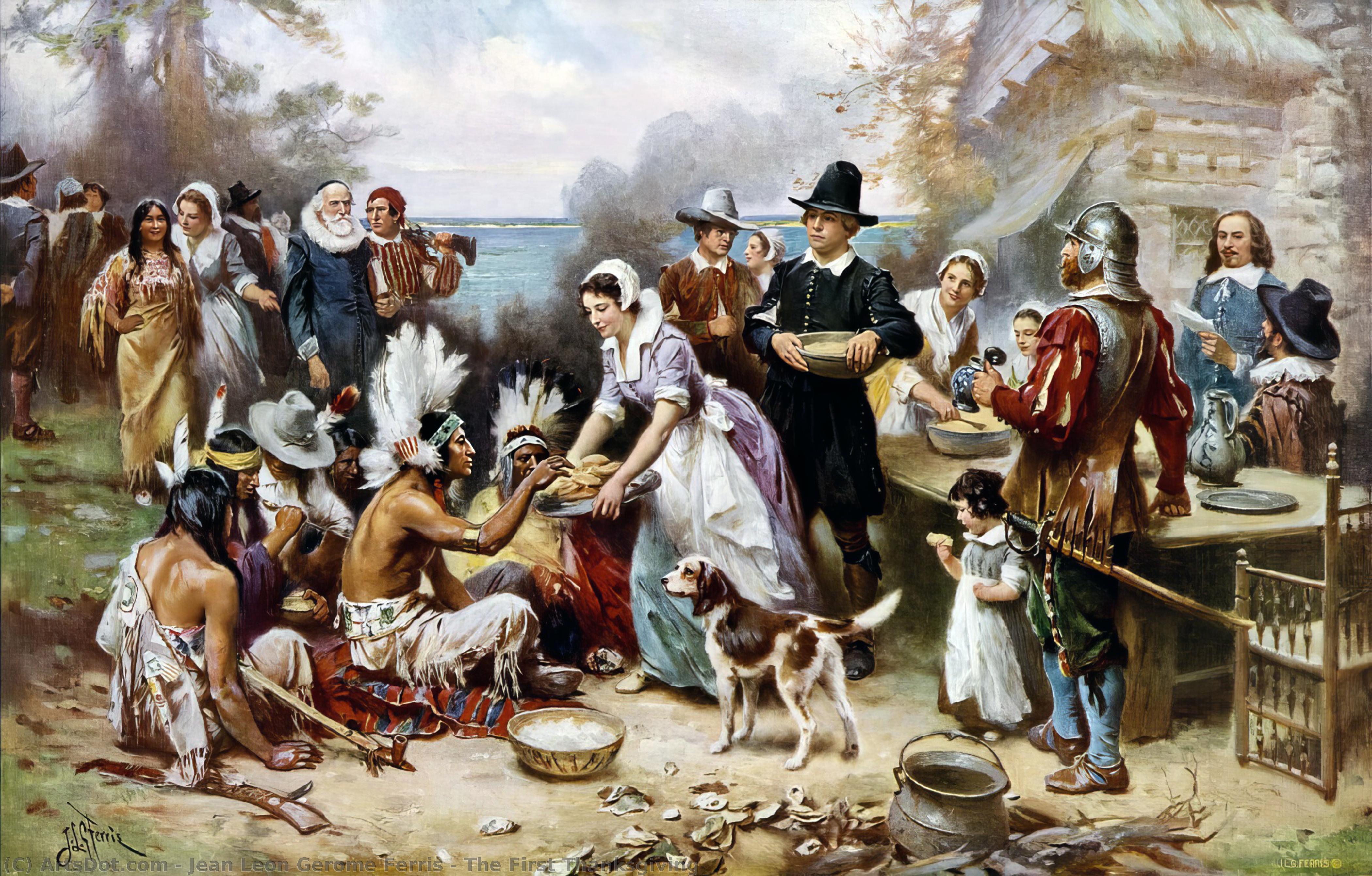 The First Thanksgiving — Jean Leon Gerome Ferris