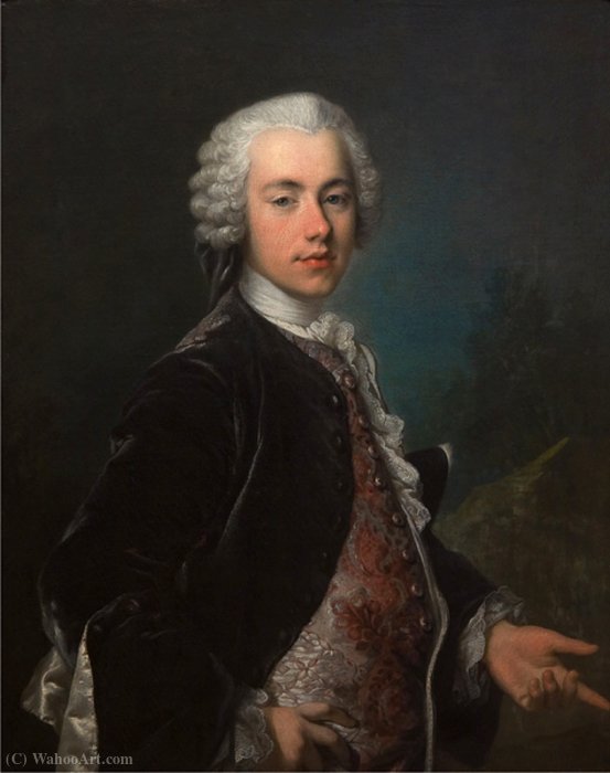 Portrait Of Frederik Berregaard — Jean Louis Tocqué