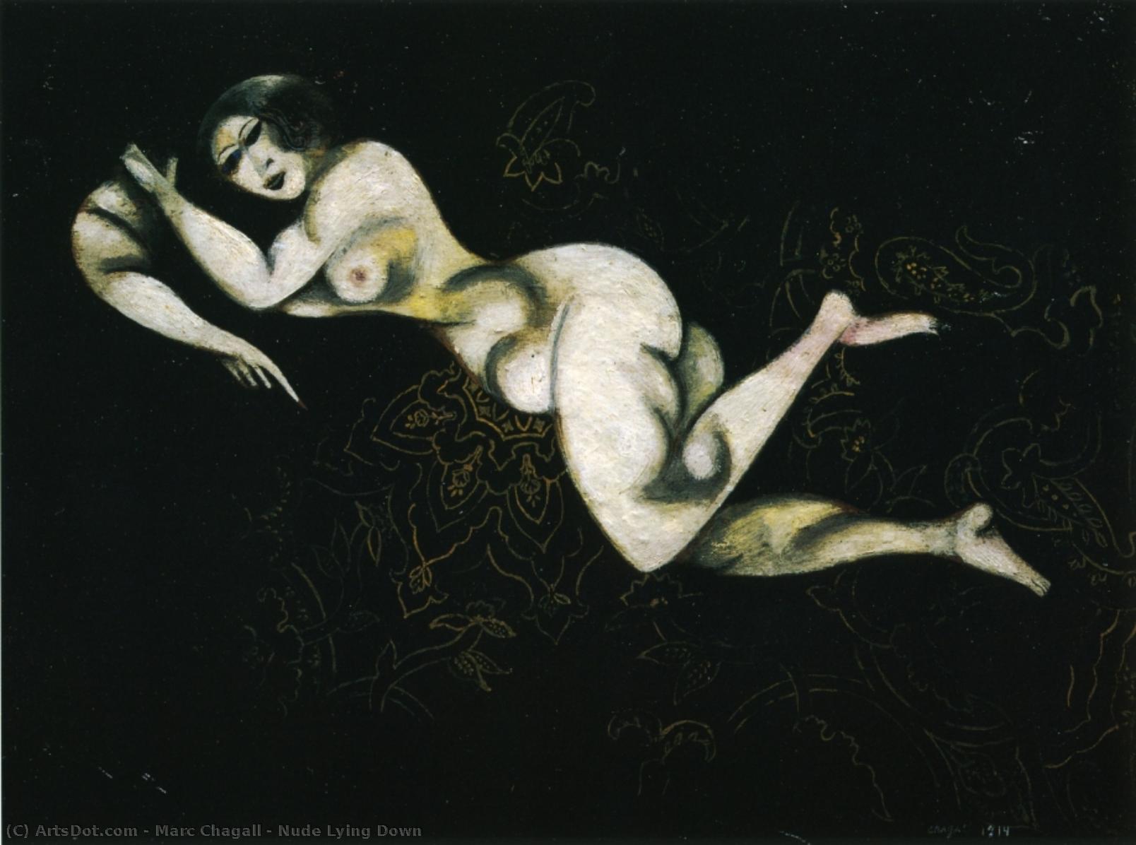 Nude Lying Down — Marc Chagall