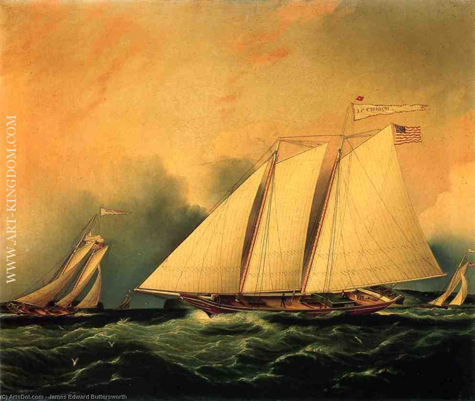 Under Full Sail — James Edward Buttersworth