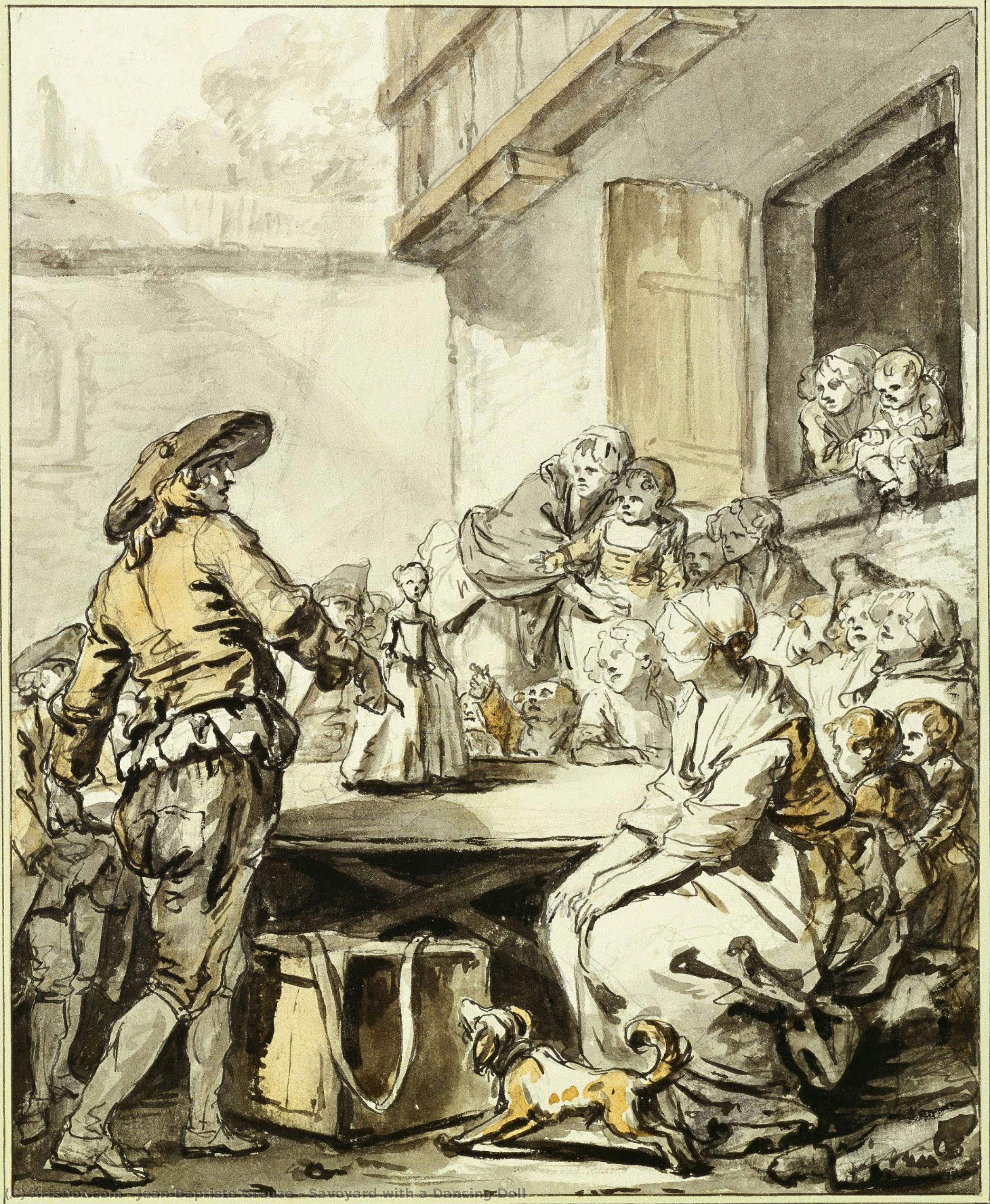 Savoyard With A Dancing Doll — Jean-baptiste Greuze
