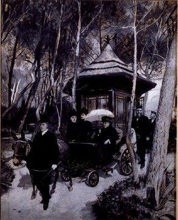Queen Victoria Riding In A Mule Carriage — Amédée Forestier