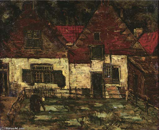 Oude Huizen Met Bleekveldje — Suze Robertson