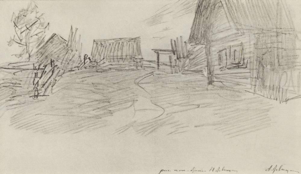 Huts — Isaak Ilyich Levitan