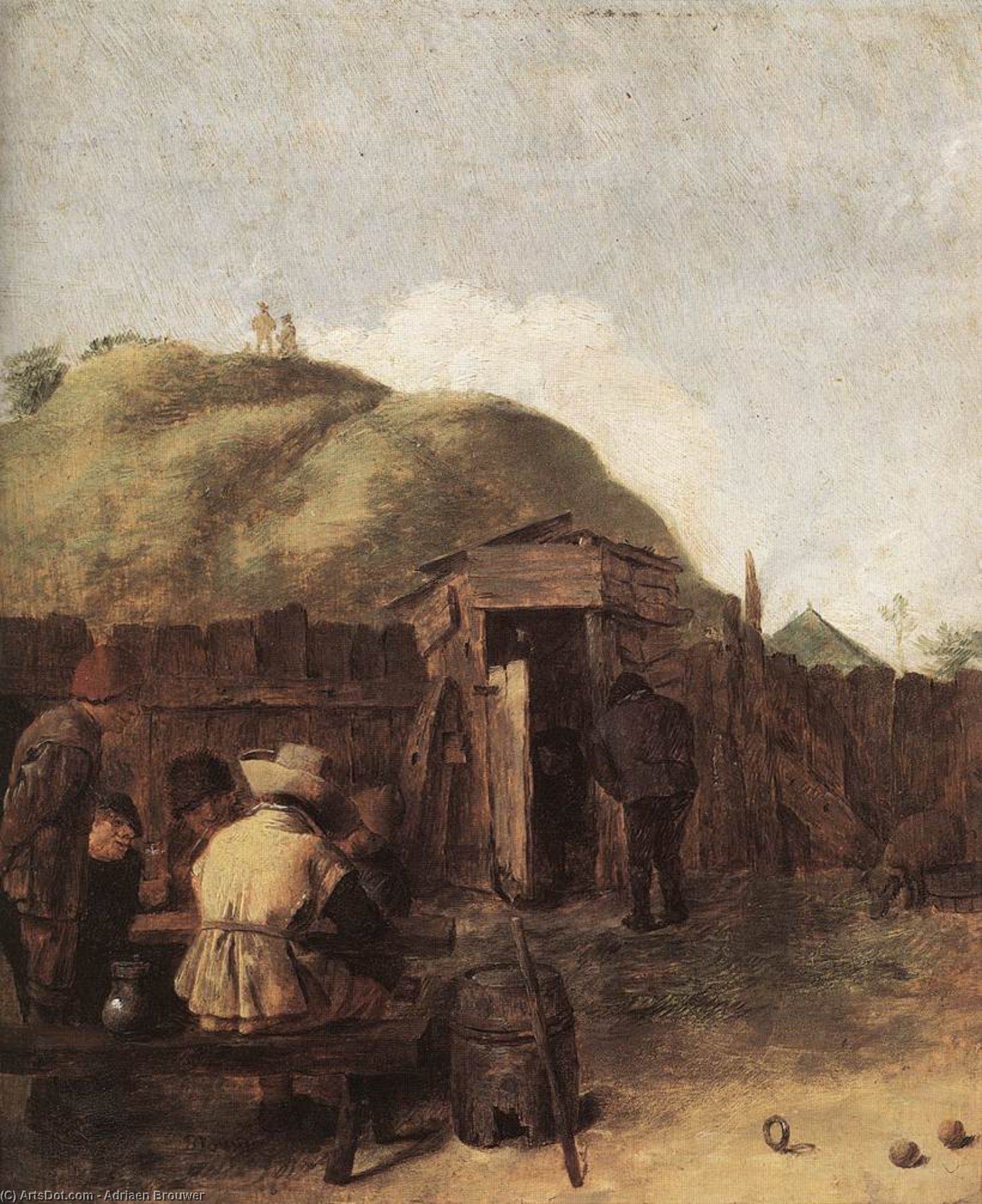 Seated Drinkers — Adriaen Brouwer