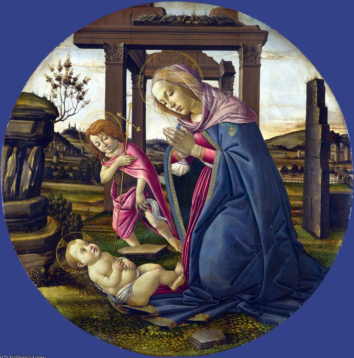 Workshop Of Sandro Botticelli - The Virgin And Child With Saint John The Baptist — Sandro Botticelli