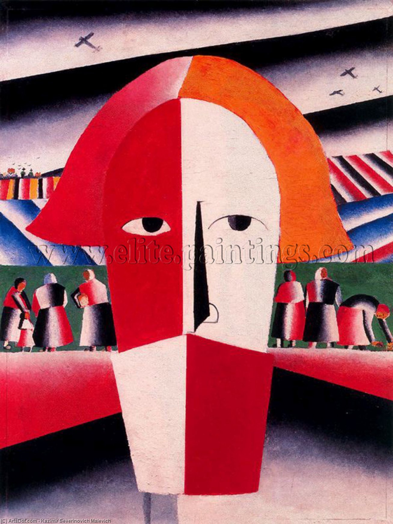 Head Of A Peasant — Kazimir Malevich