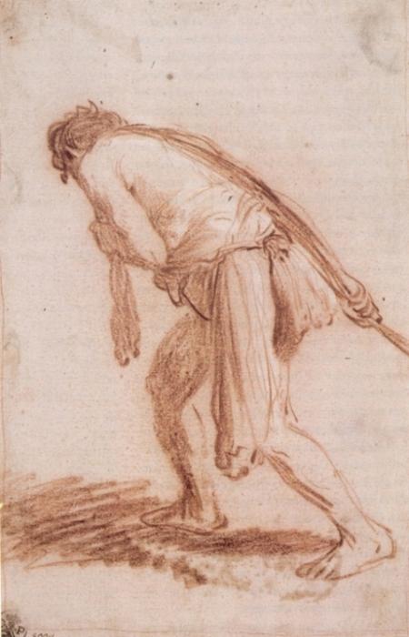 Man Pulling A Rope — Rembrandt Van Rijn