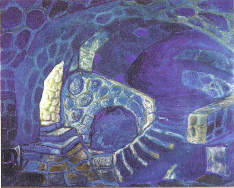 Corridors Of The Castle. Dungeons — Nicholas Roerich