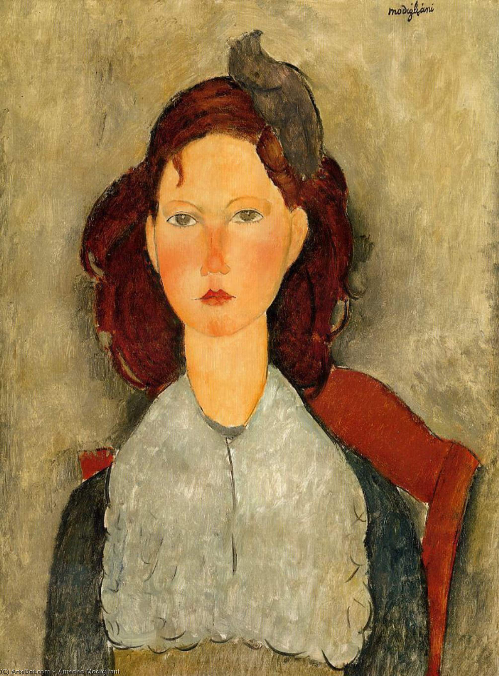 Young Girl Seated — Amedeo Clemente Modigliani