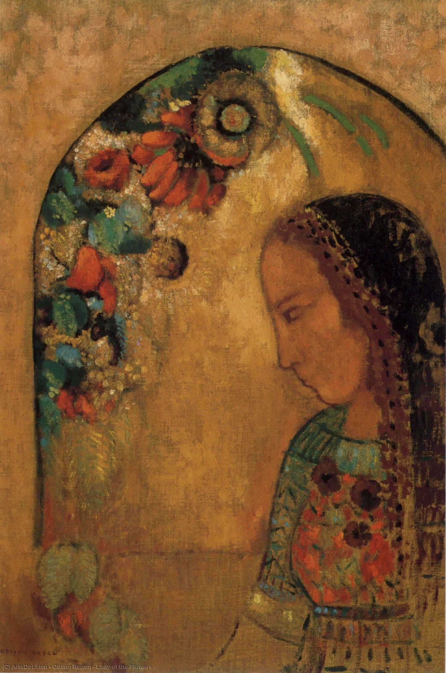 Lady Of The Flowers — Odilon Redon