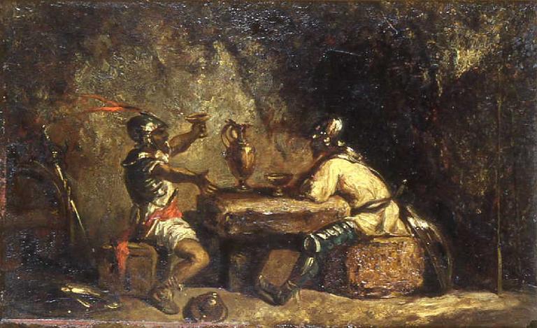 Esquisse Pour Les Deux Philosophes — Guignet Jean Adrien