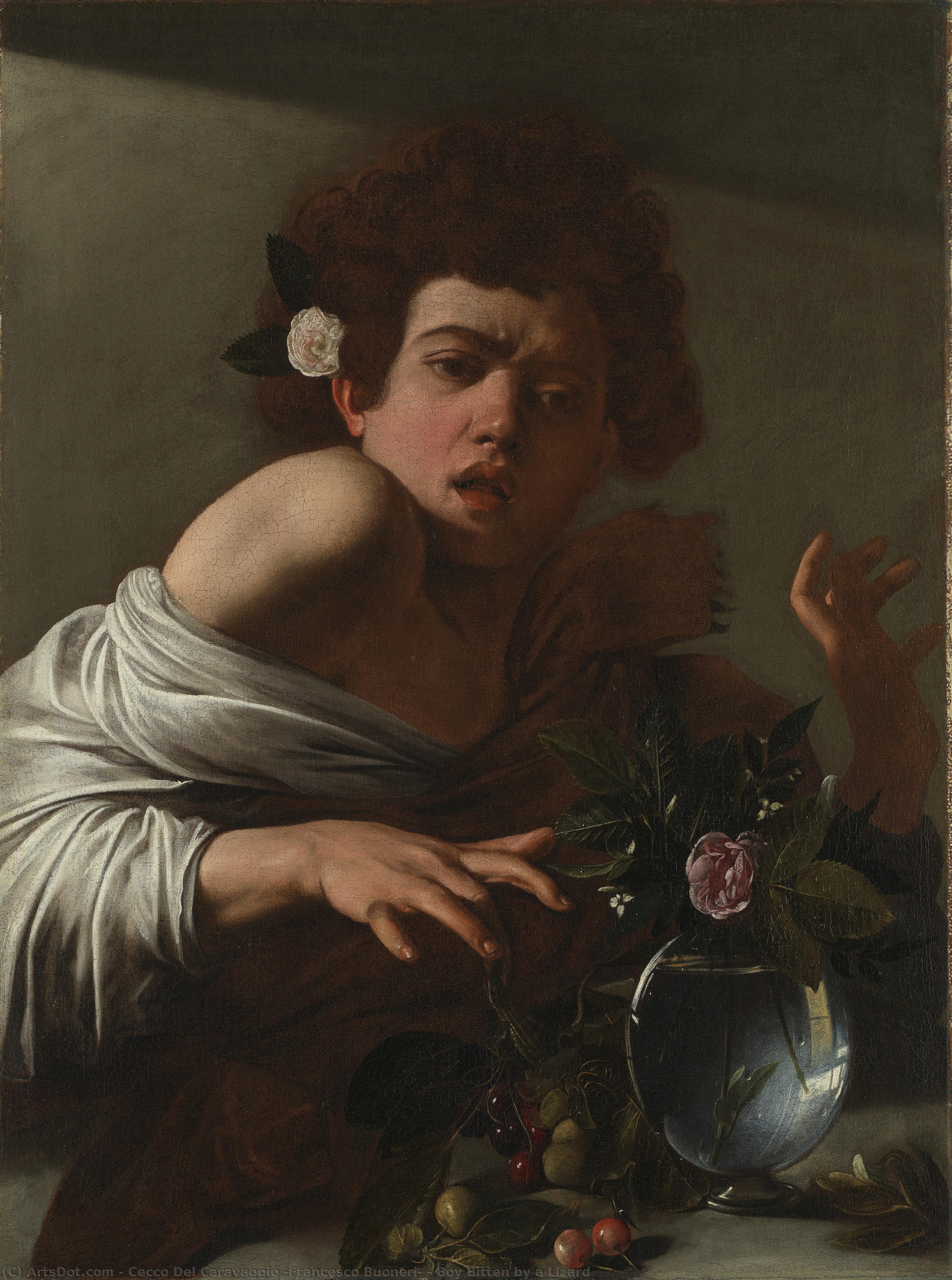 Boy Bitten By A Lizard — Cecco Del Caravaggio (francesco Buoneri)