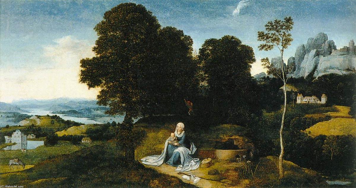 Landscape With The Flight Into Egypt — Joachim Patenier