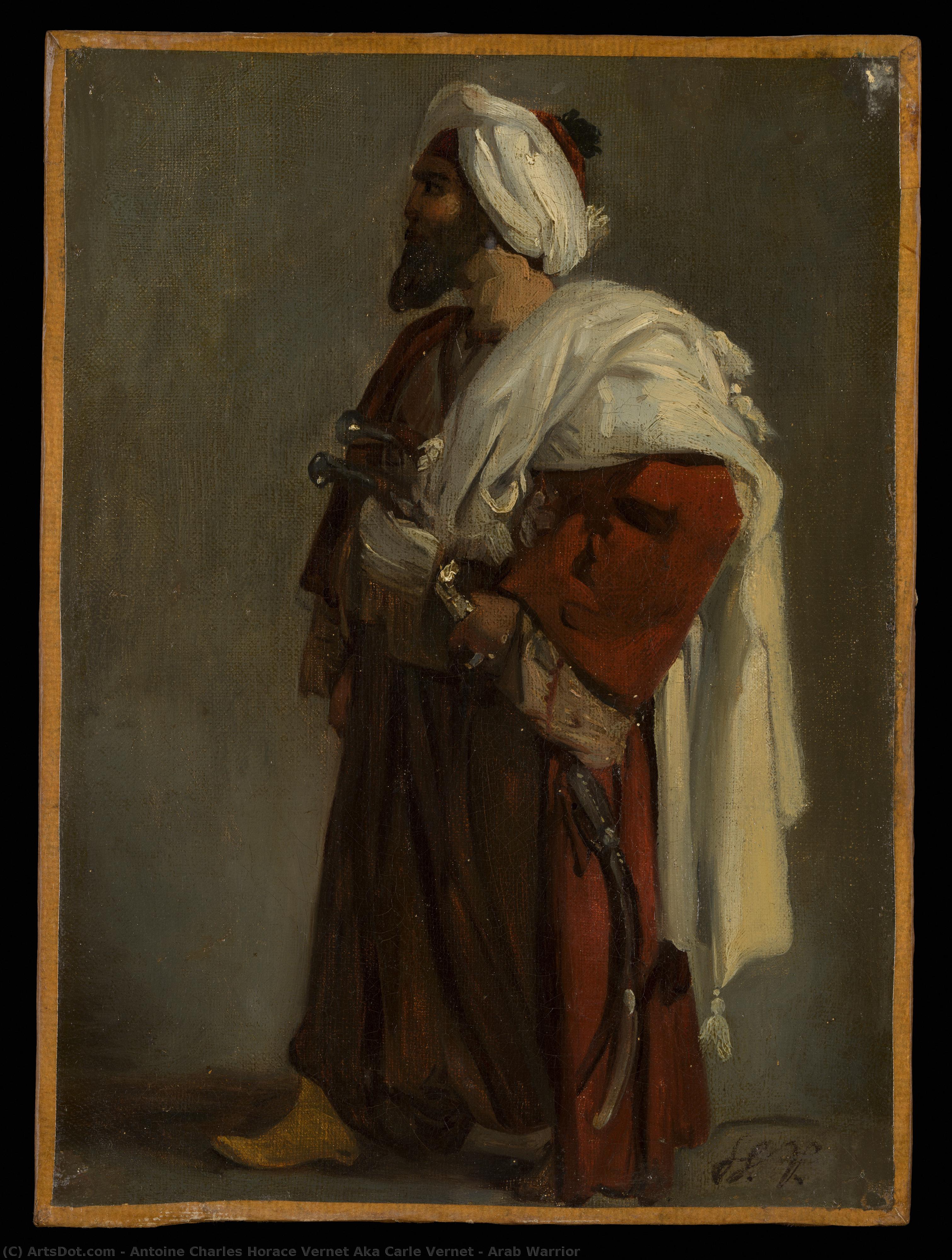 Arab Warrior — Antoine Charles Horace Vernet Aka Carle Vernet