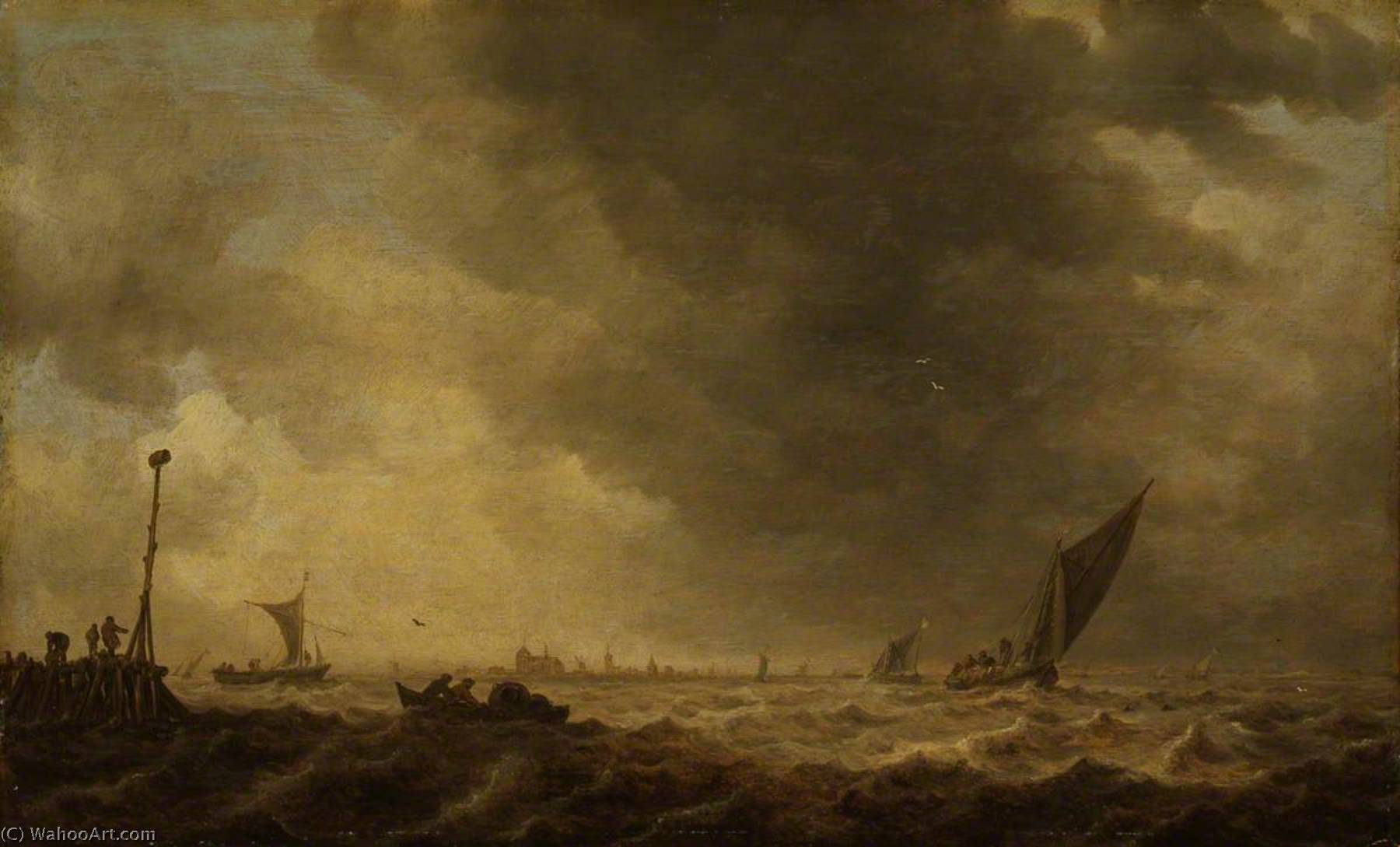 A River Estuary — Jan Josephszoon Van Goyen