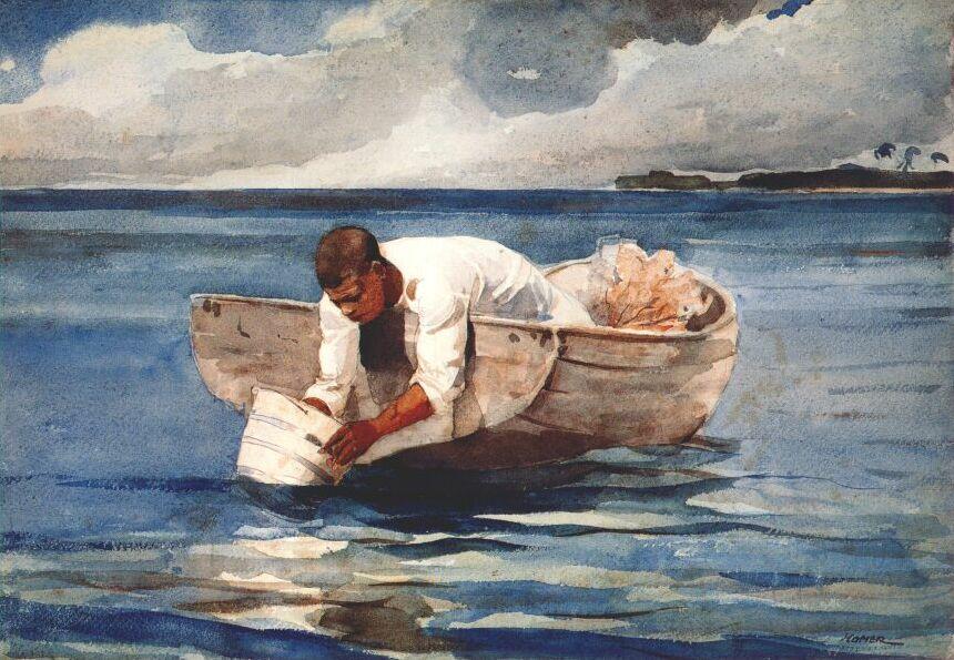 The Water Fan — Winslow Homer
