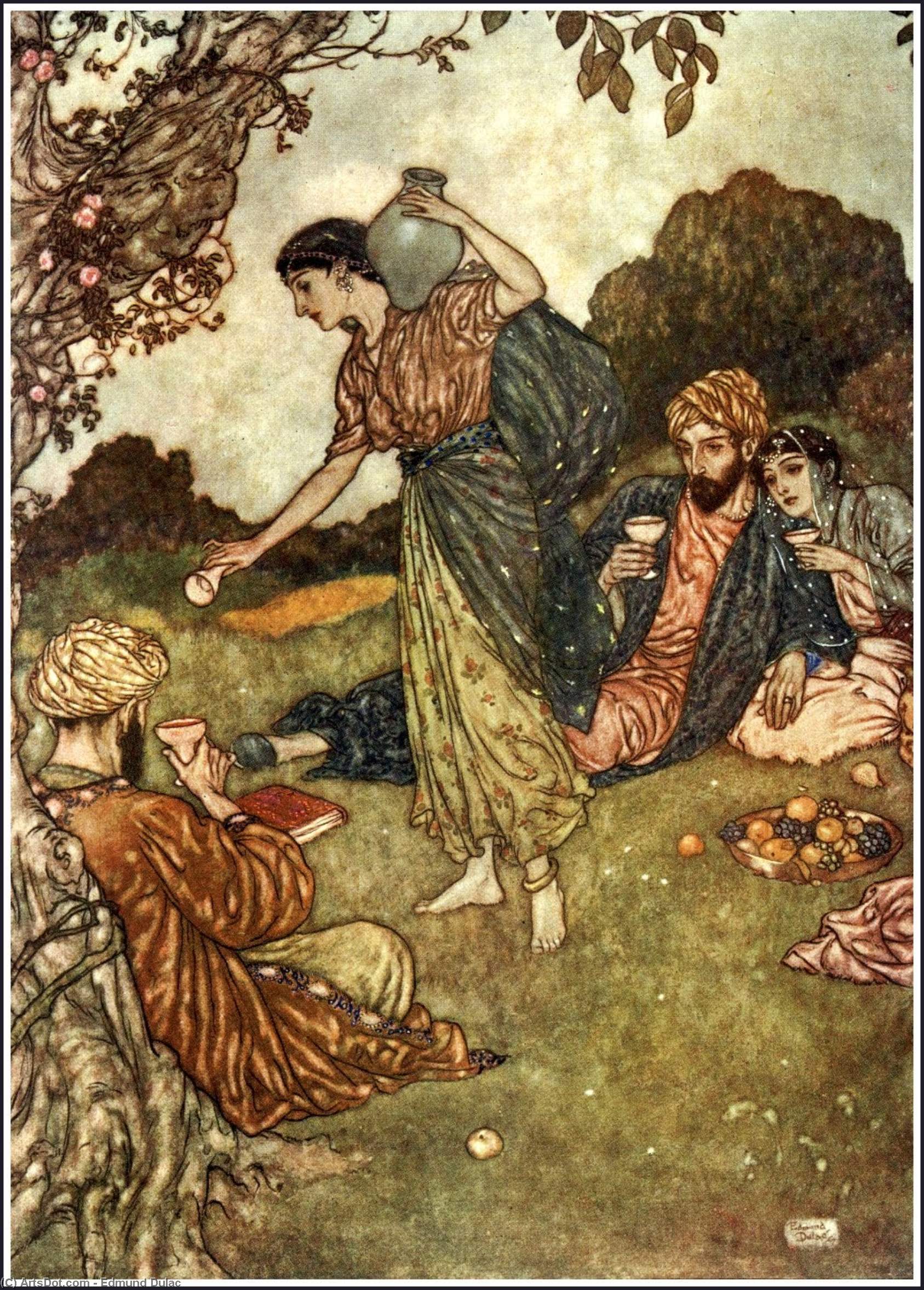 The Rubaiyat. Angel Of The Drink Of Darkness — Edmund Dulac
