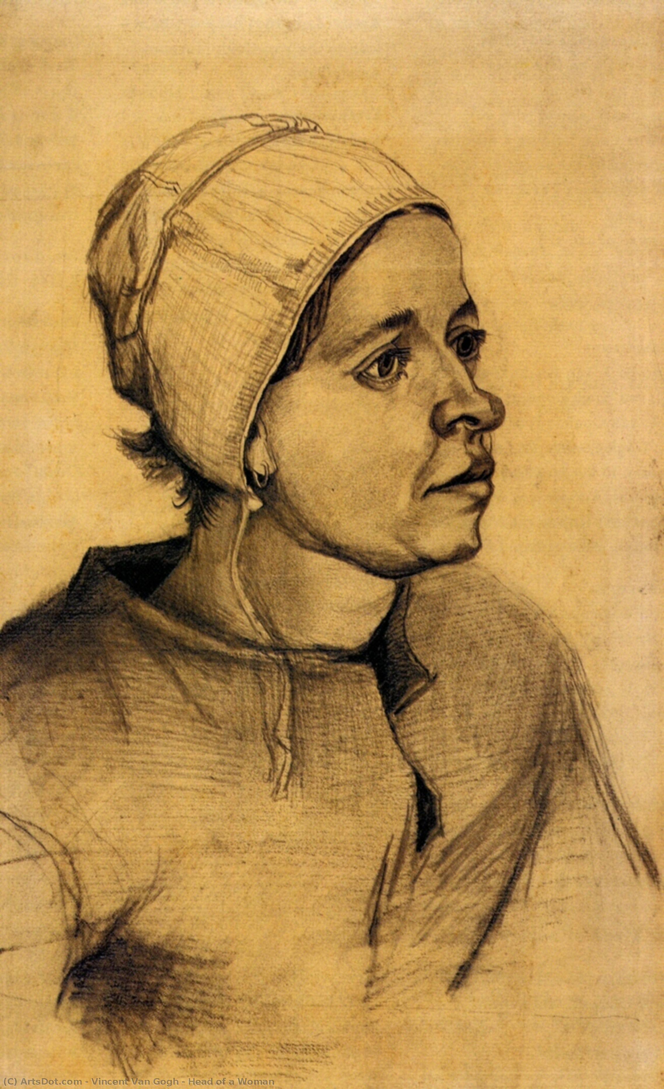 Head Of A Woman — Vincent Willem Van Gogh