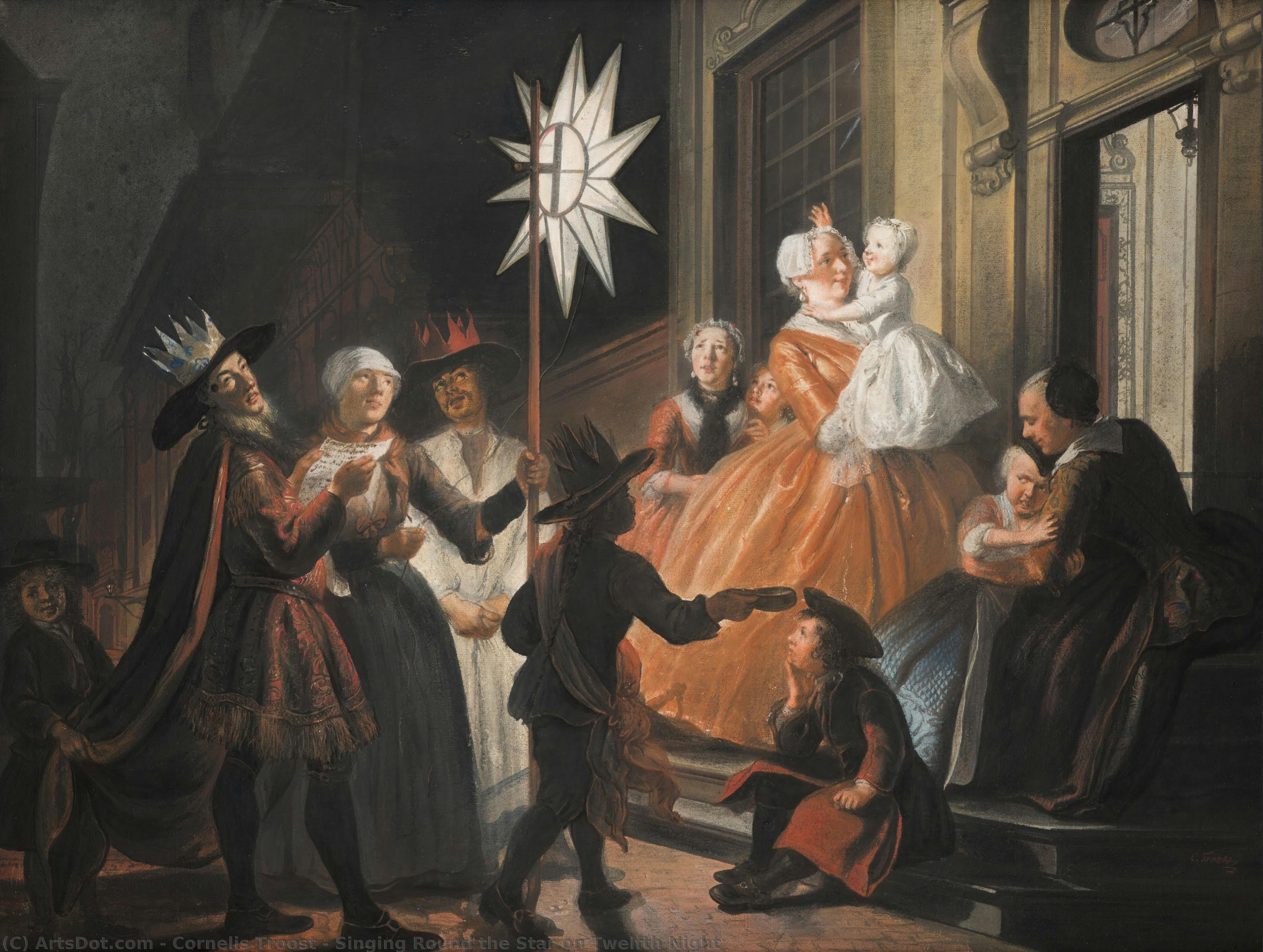 Singing Round The Star On Twelfth Night — Cornelis Troost