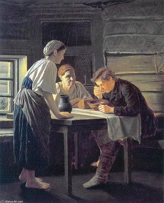 Receiving Wanderer — Vasily Grigoryevich Perov