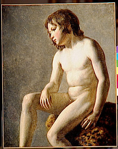 Jeune Garçon Assis — Henri François Riesener