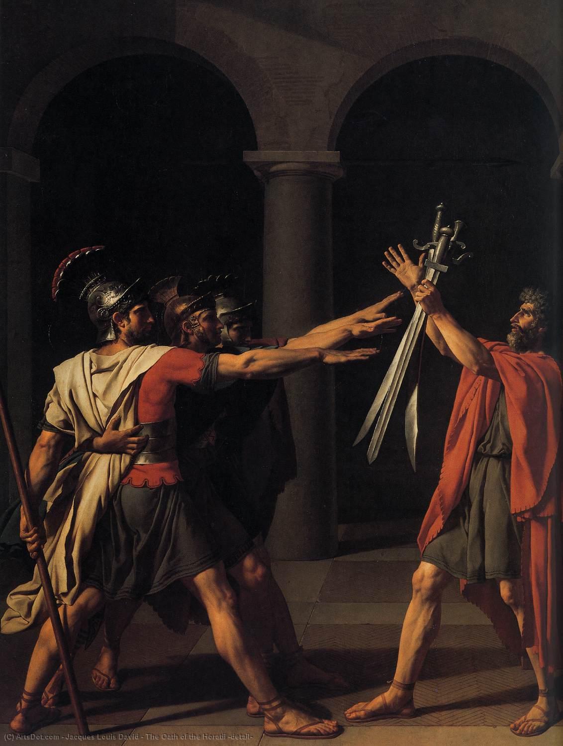 The Oath Of The Horatii (detail) — Jacques-louis David