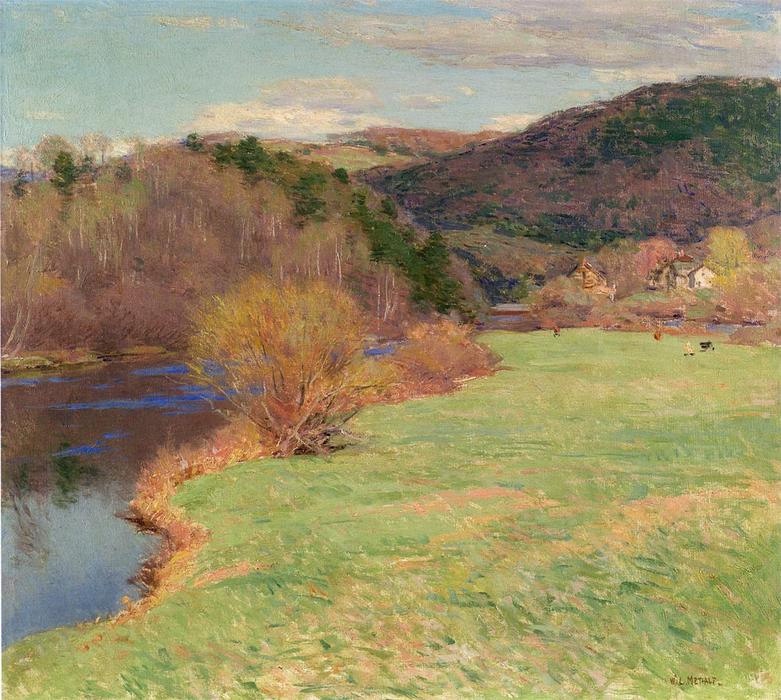 Springtime Along The River — Willard Leroy Metcalf