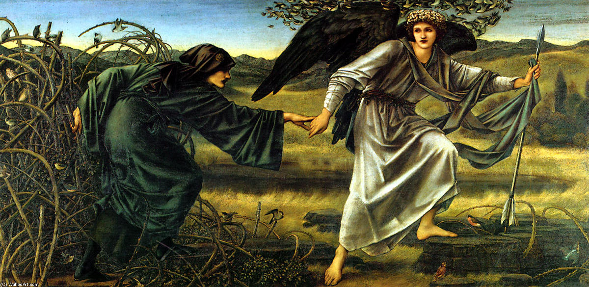 Love Leading The Pilgrim — Edward Coley Burne-jones