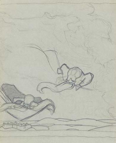 Sketch For ''flying Carpet'' — Nicholas Roerich