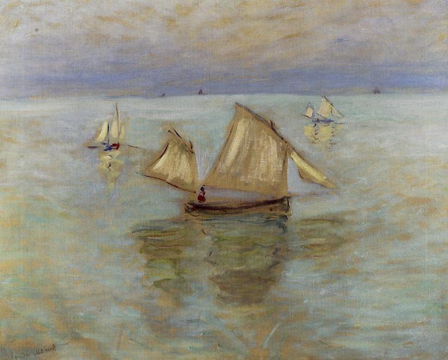 Barcos Pescadores En Pourville — Claude Monet