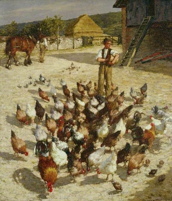 A Sussex Farm — Henry Herbert La Thangue