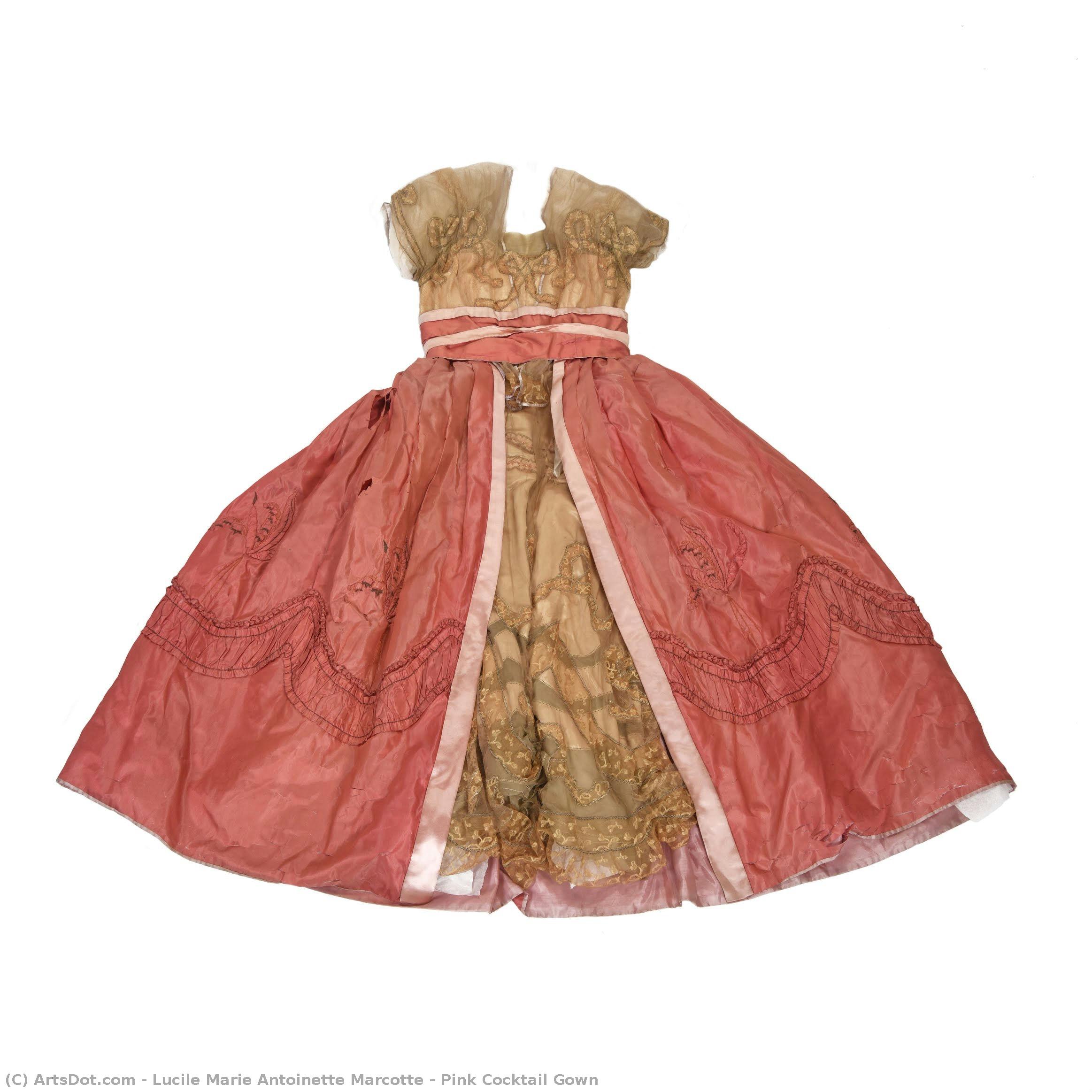 Pink Cocktail Gown — Lucile Marie Antoinette Marcotte