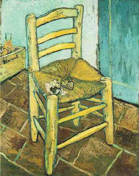 Vincent's Chair With His Pipe — Vincent Willem Van Gogh