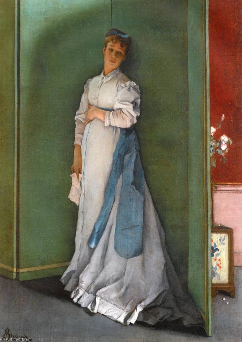 L'emotionnée — Alfred Émile Léopold Stevens