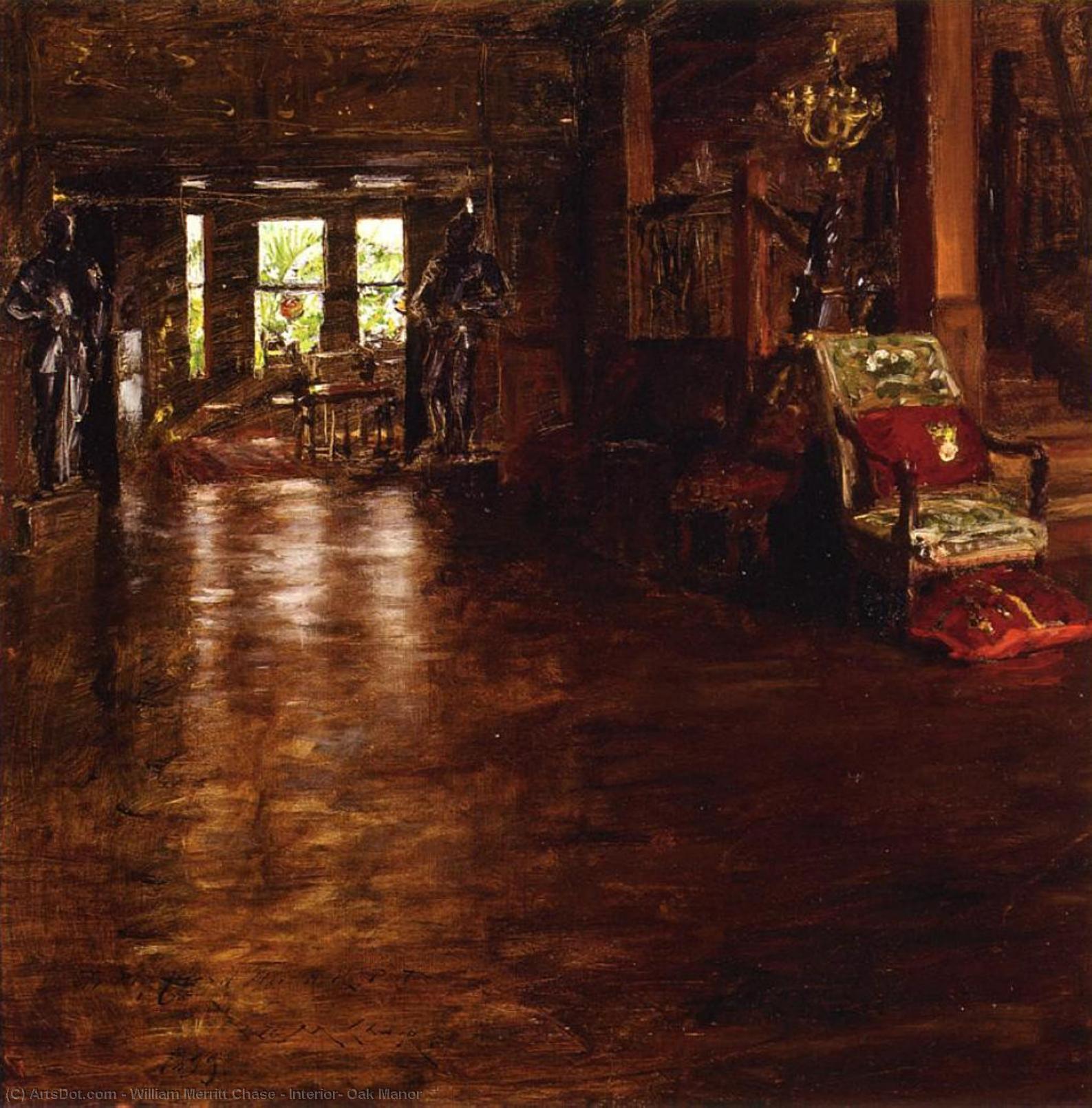Interior, Oak Manor — William Merritt Chase