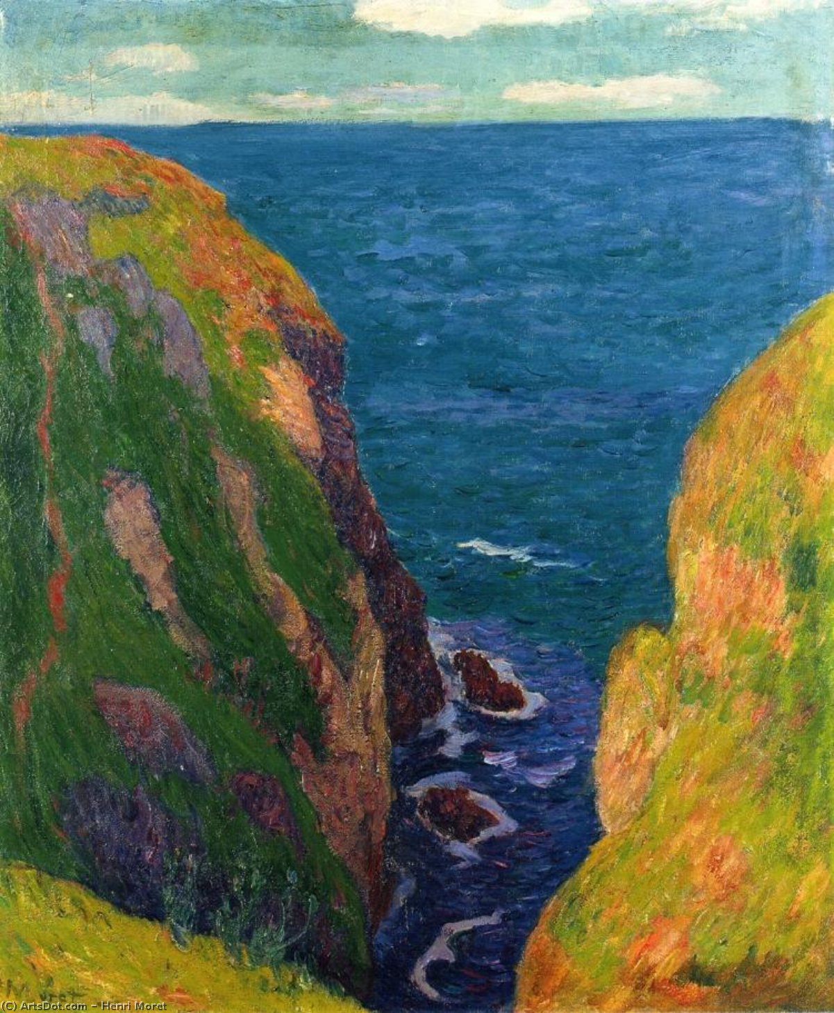 Trou De L'enfer At Groix — Henri Moret