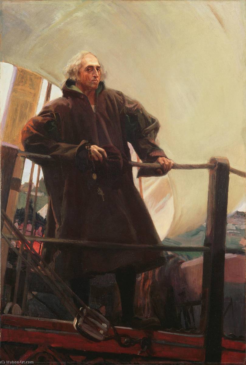 Christopher Columbus Leaving Palos — Joaquín Sorolla Y Bastida